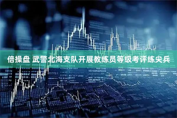 倍操盘 武警北海支队开展教练员等级考评练尖兵