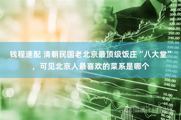 钱程速配 清朝民国老北京最顶级饭庄“八大堂”，可见北京人最喜欢的菜系是哪个